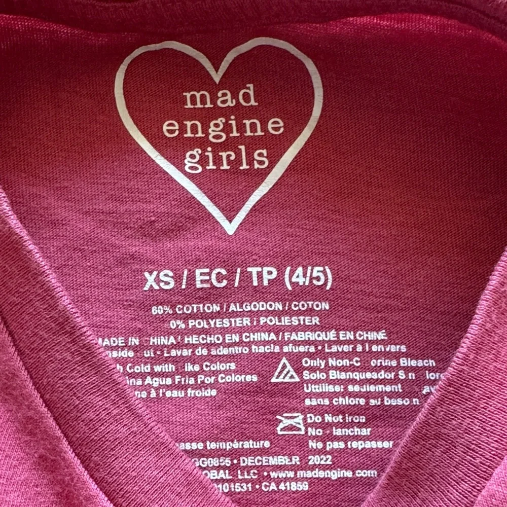 MAD Engine Pink Tank Top with Patriotic Dog Graphic - Picture 2 of 3